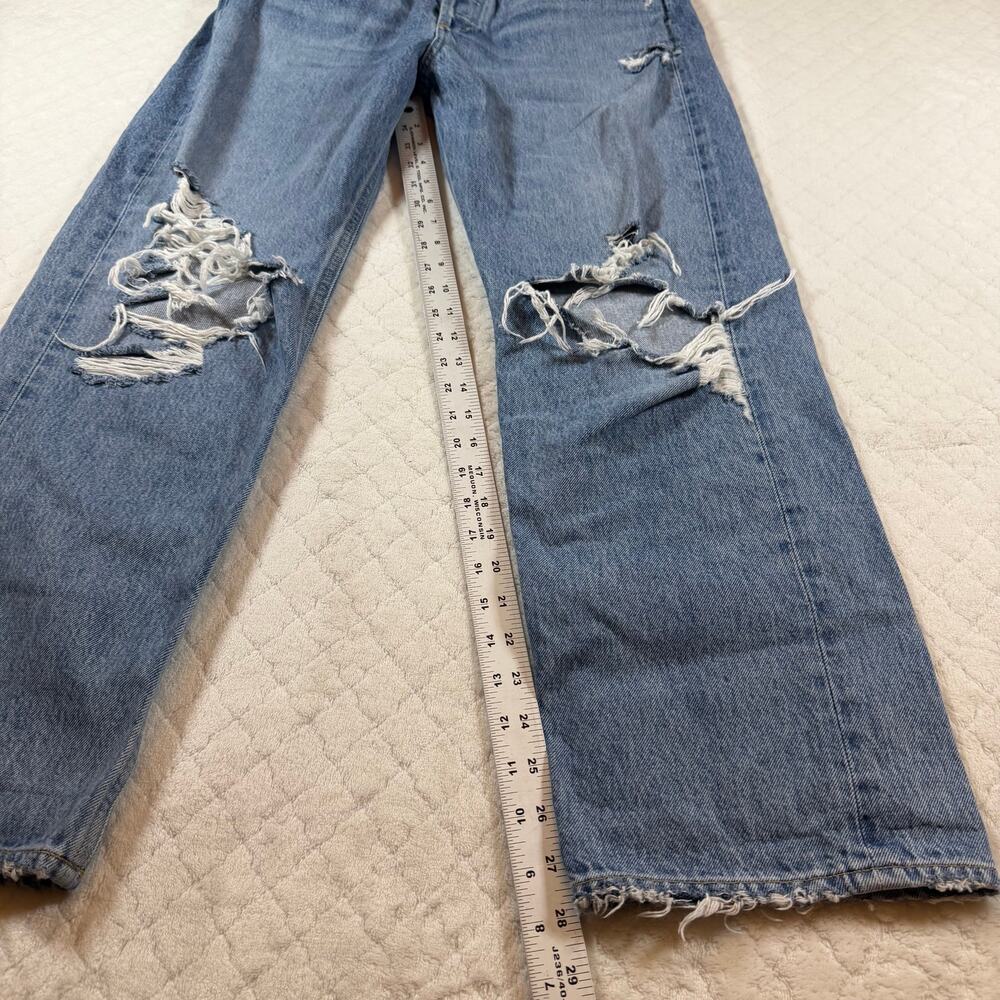AGOLDE 90’s Jean Button-Fly Distressed Loose fit mid-rise excellent condition